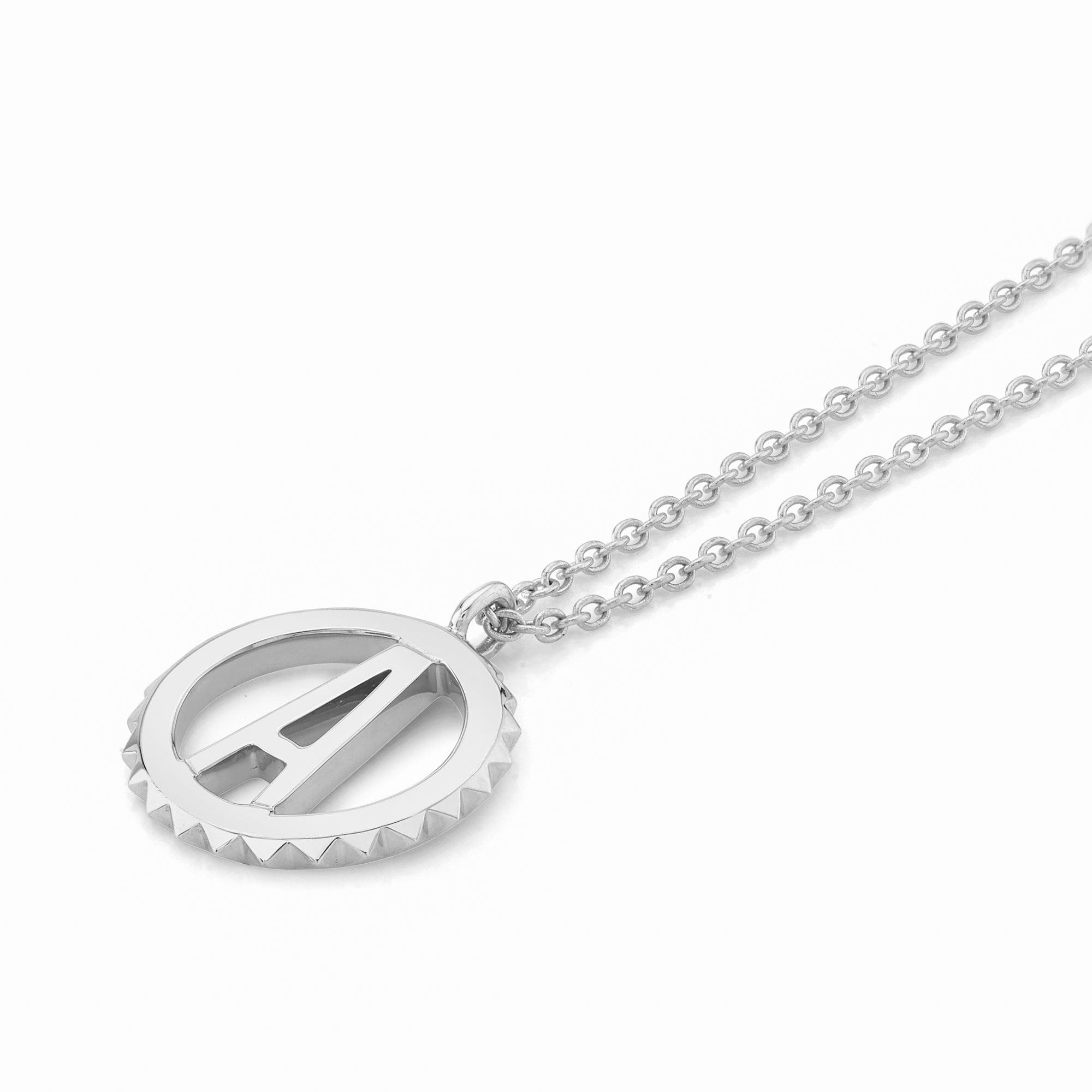 MICHAEL M Necklaces Mini Tetra Initial Medallion