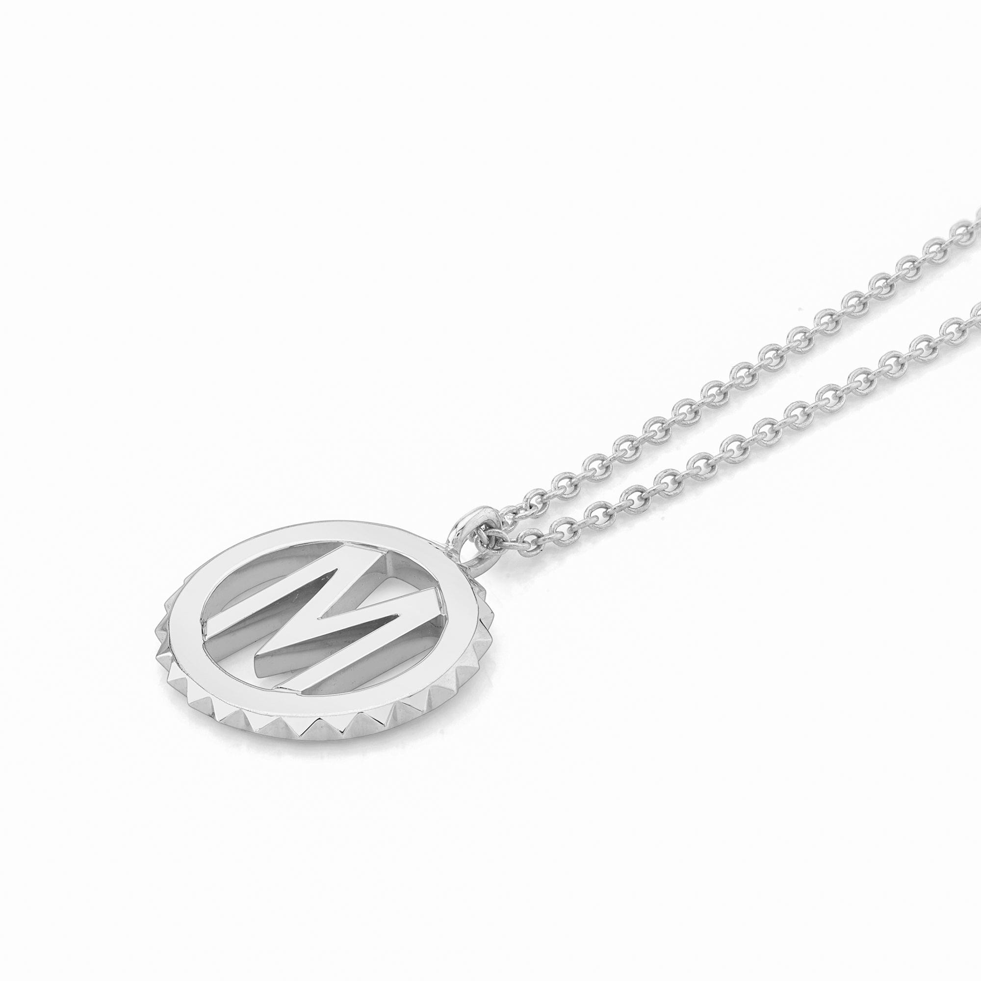 MICHAEL M Necklaces Mini Tetra Initial Medallion