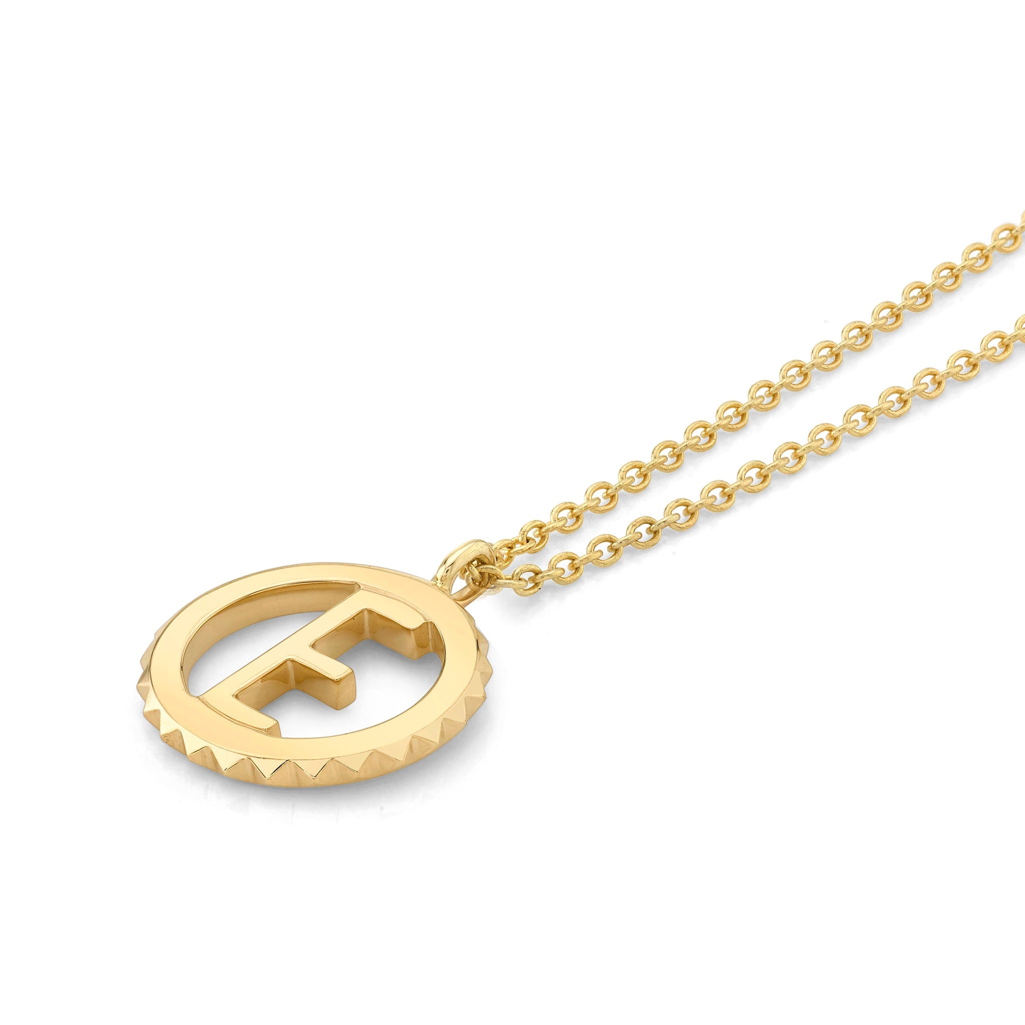 MICHAEL M Necklaces Mini Tetra Initial Medallion