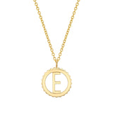 MICHAEL M Necklaces Mini Tetra Initial Medallion