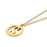 MICHAEL M Necklaces Mini Tetra Initial Medallion
