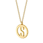 MICHAEL M Necklaces Mini Tetra Initial Medallion