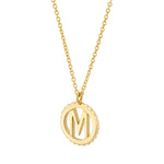 MICHAEL M Necklaces Mini Tetra Initial Medallion