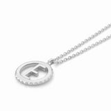 MICHAEL M Necklaces Mini Tetra Initial Medallion