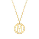MICHAEL M Necklaces Mini Tetra Initial Medallion