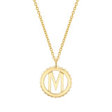 MICHAEL M Necklaces Mini Tetra Initial Medallion