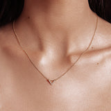 MICHAEL M Necklaces Mini V Diamond Pendant Necklace
