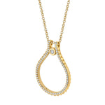 MICHAEL M Necklaces Pavé Signature MM Tetra Pendant
