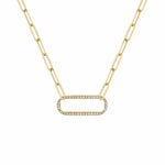 MICHAEL M Necklaces Pave Singleton Necklace