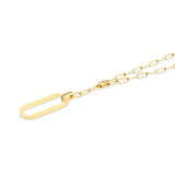 MICHAEL M Necklaces Plain Longline Link Medallion Lariat