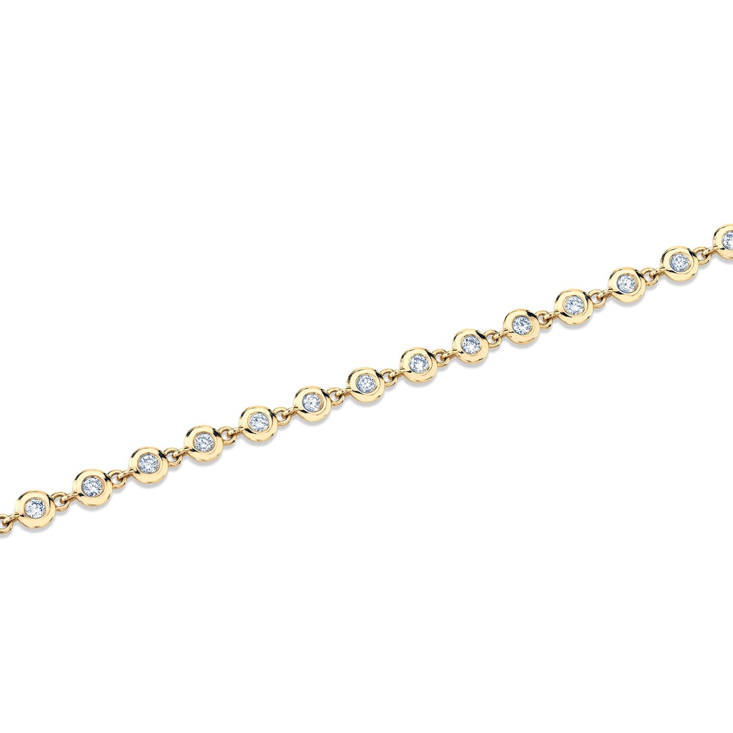 MICHAEL M Necklaces Round Bezel Tennis Necklace