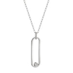 MICHAEL M Necklaces Silver Silver Longline Link Pendant S-P360