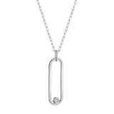MICHAEL M Necklaces Silver Silver Longline Link Pendant S-P360