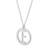 MICHAEL M Necklaces Silver Tetra Initial Medallion