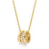 MICHAEL M Necklaces Tetra 3 Ring Necklace