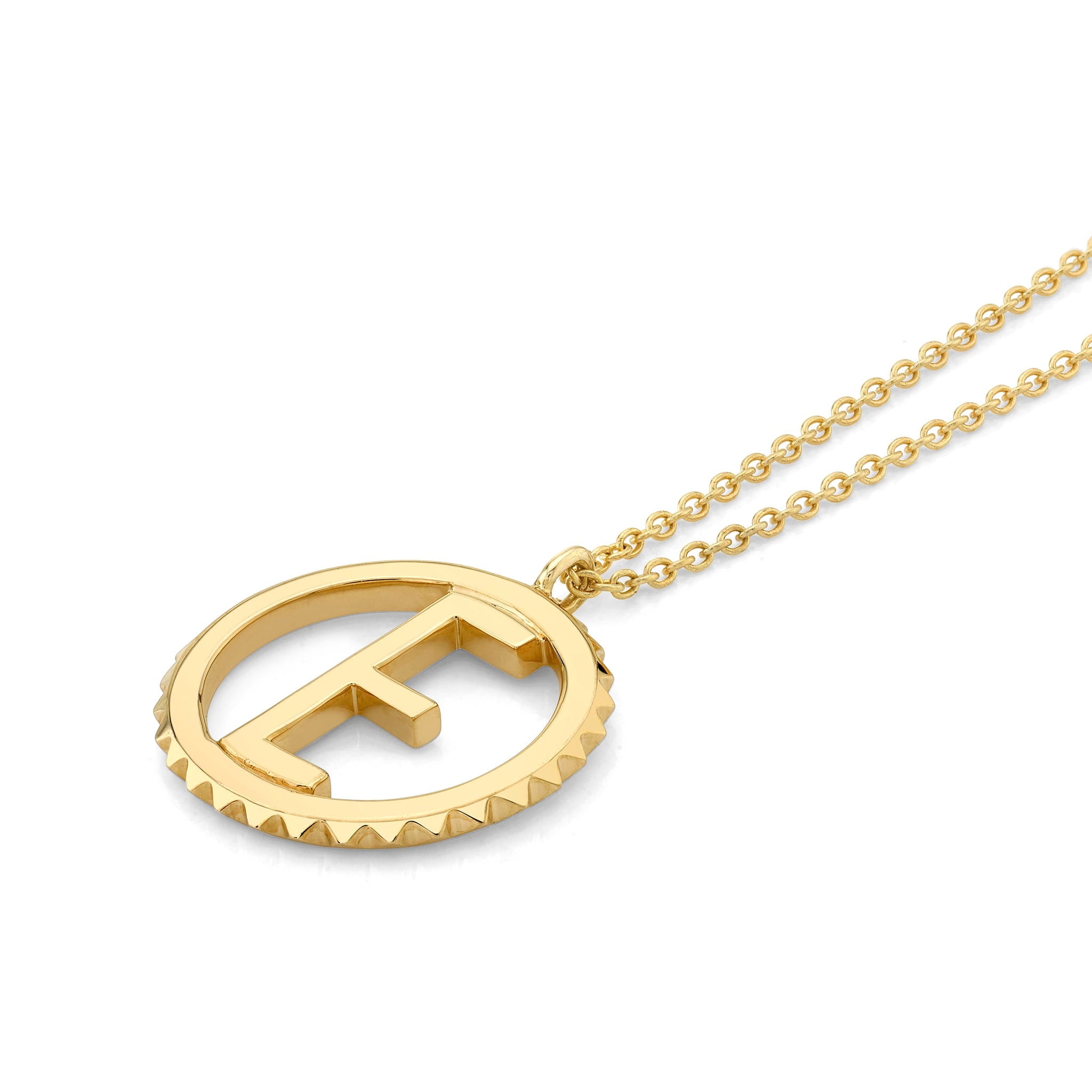 MICHAEL M Necklaces Tetra Initial Medallion