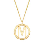 MICHAEL M Necklaces Tetra Initial Medallion