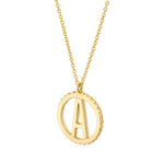 MICHAEL M Necklaces Tetra Initial Medallion