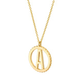 MICHAEL M Necklaces Tetra Initial Medallion