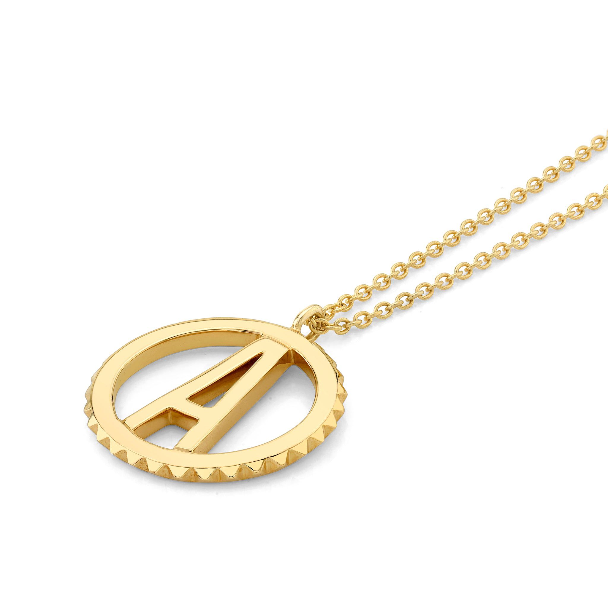 MICHAEL M Necklaces Tetra Initial Medallion