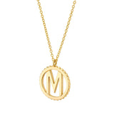 MICHAEL M Necklaces Tetra Initial Medallion