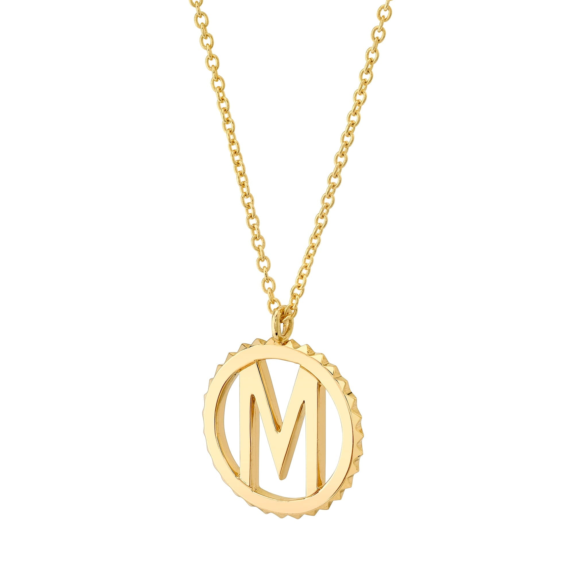 MICHAEL M Necklaces Tetra Initial Medallion