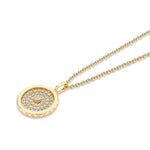 MICHAEL M Necklaces Tetra Pavé Bezel Medallion