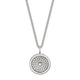 MICHAEL M Necklaces Tetra Pavé Bezel Medallion