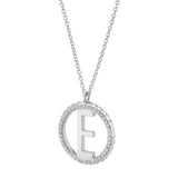 MICHAEL M Necklaces Tetra Pavé Initial Medallion