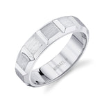 MICHAEL M Rings 14K White Gold / 7 Men's Band MB120