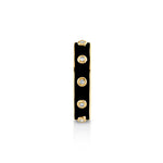 MICHAEL M Rings 14k Yellow Gold / Black Chroma Extruded Bezel Ring F483