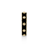 MICHAEL M Rings 14k Yellow Gold / Black Chroma Extruded Bezel Ring F483