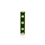 MICHAEL M Rings 14k Yellow Gold / Green Chroma Extruded Bezel Ring F483