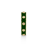 MICHAEL M Rings 14k Yellow Gold / Green Chroma Extruded Bezel Ring F483