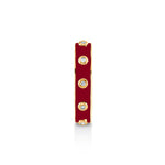 MICHAEL M Rings 14k Yellow Gold / Magenta Chroma Extruded Bezel Ring F483