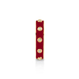 MICHAEL M Rings 14k Yellow Gold / Magenta Chroma Extruded Bezel Ring F483
