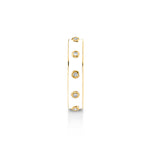 MICHAEL M Rings 14k Yellow Gold / White Chroma Extruded Bezel Ring F483