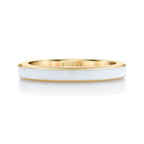 MICHAEL M Rings 14k Yellow Gold / White Chroma Stacking Ring F480