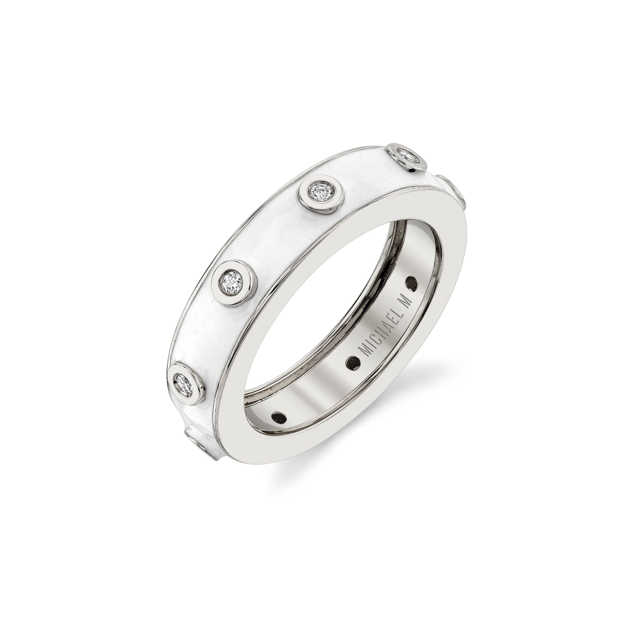 MICHAEL M Rings Chroma Extruded Bezel Ring