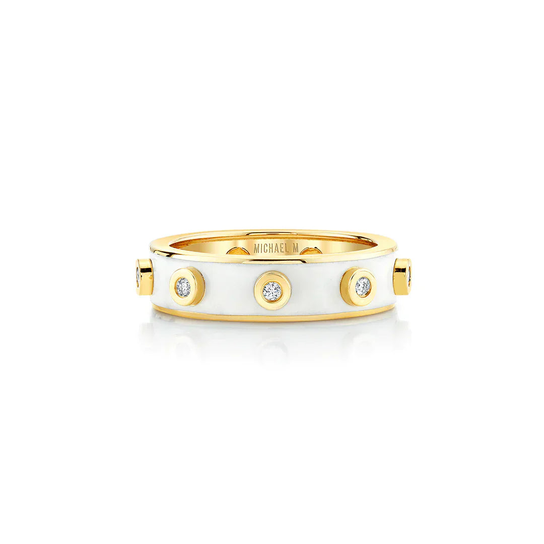 MICHAEL M Rings Chroma Extruded Bezel Ring