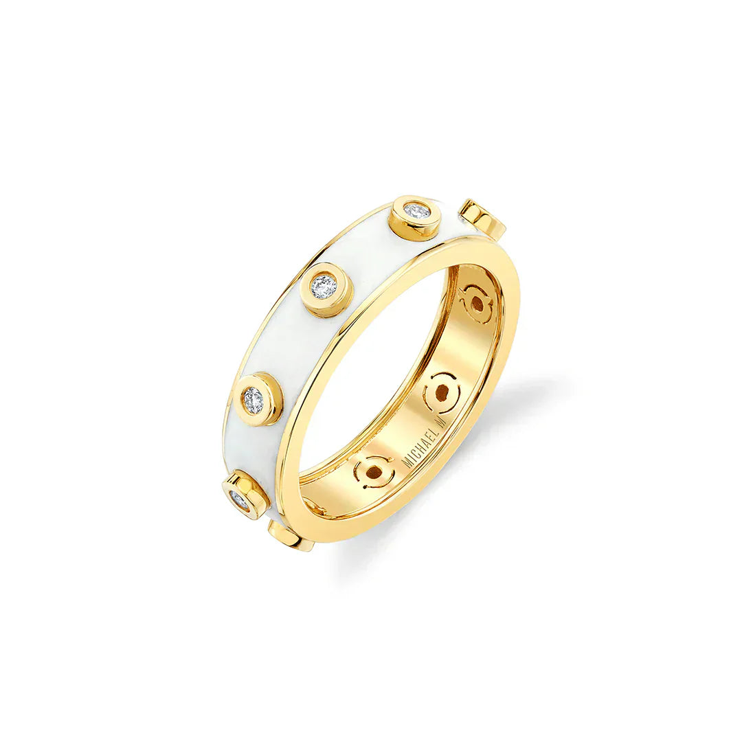 MICHAEL M Rings Chroma Extruded Bezel Ring