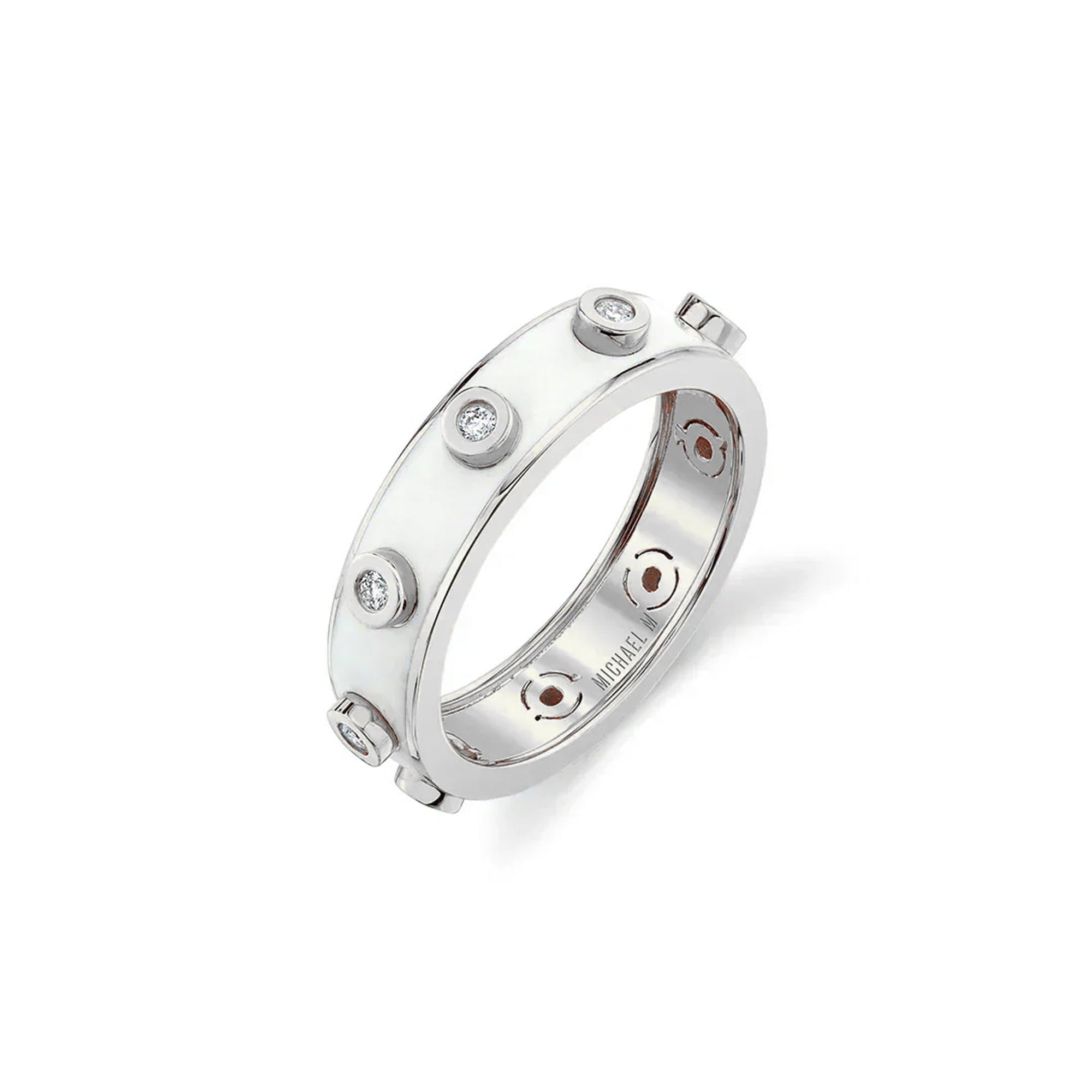 MICHAEL M Rings Chroma Extruded Bezel Ring