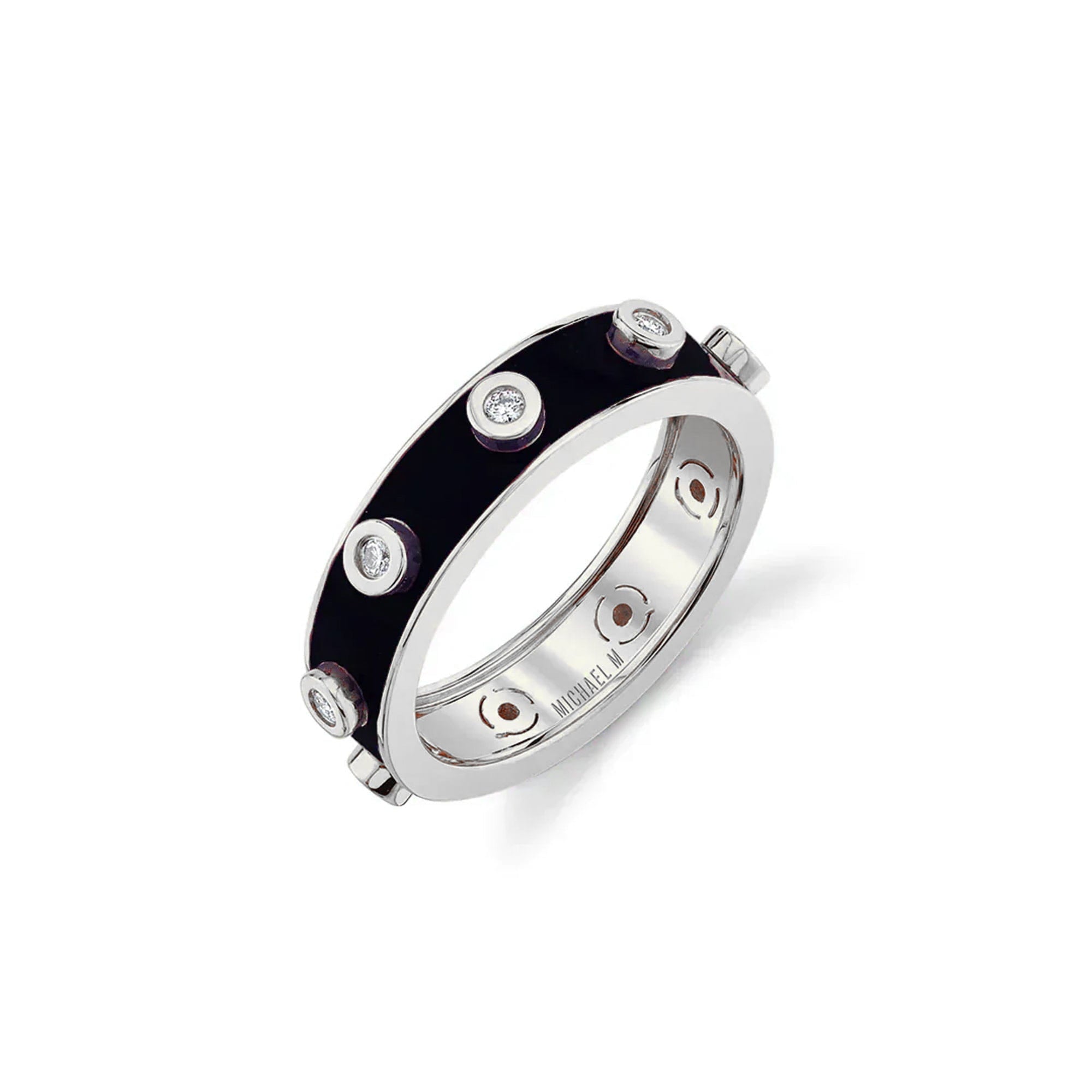 MICHAEL M Rings Chroma Extruded Bezel Ring