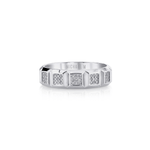 MICHAEL M Rings Men's Pave Block Band