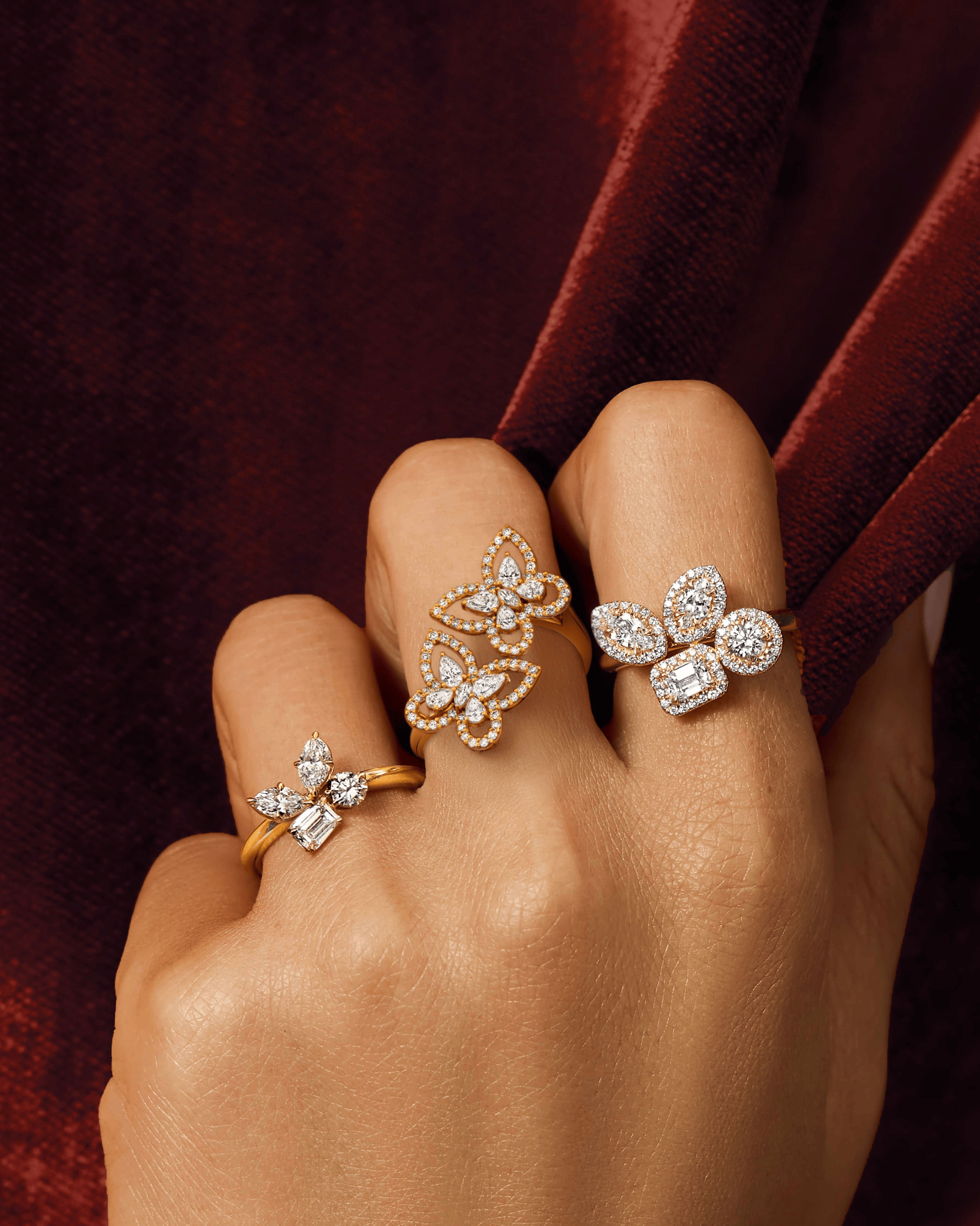 MICHAEL M Rings Montage Butterfly Bypass Ring