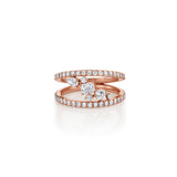 MICHAEL M Rings Montage Diamond Row Tension Band