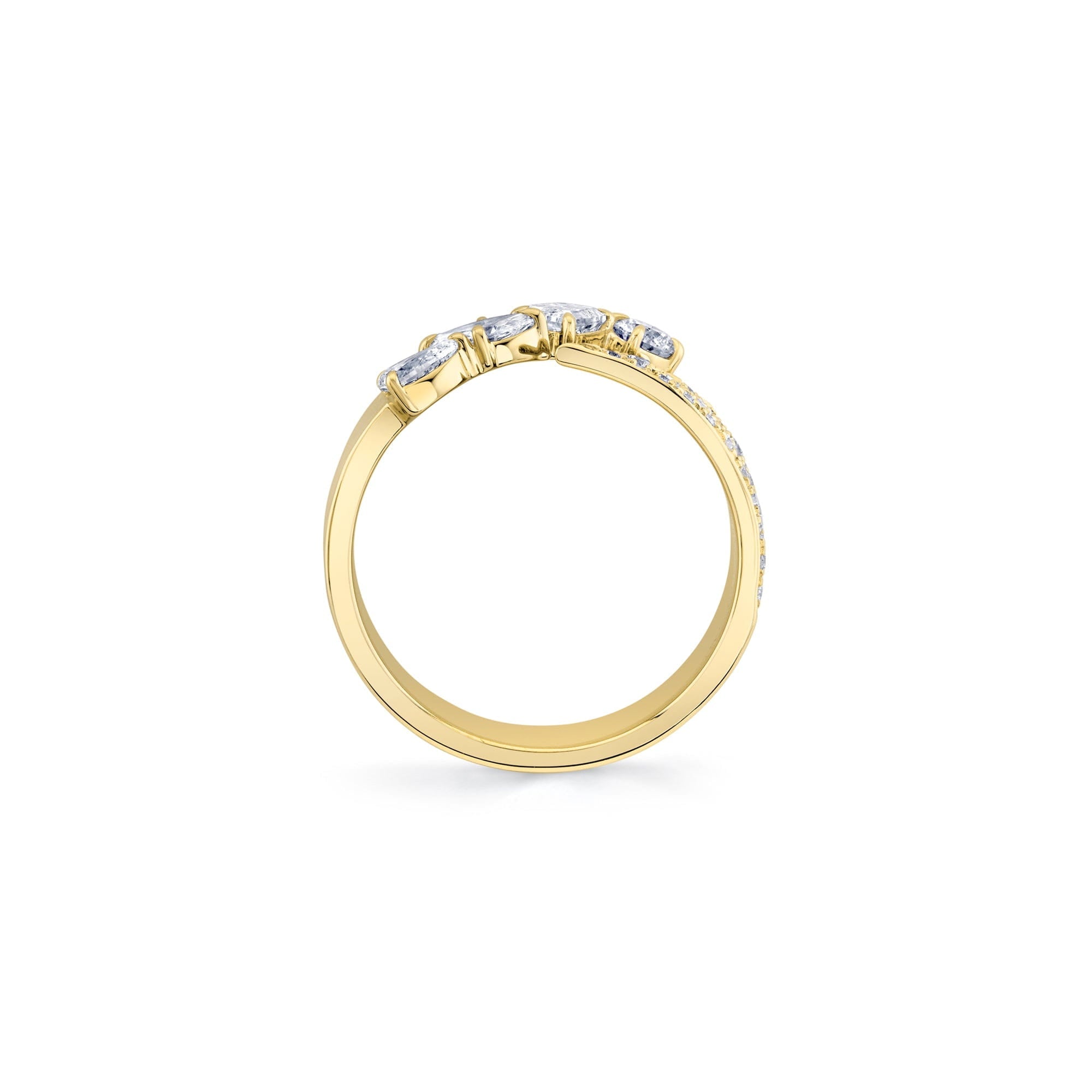 MICHAEL M Rings Montage Diamond Split Band With Pave