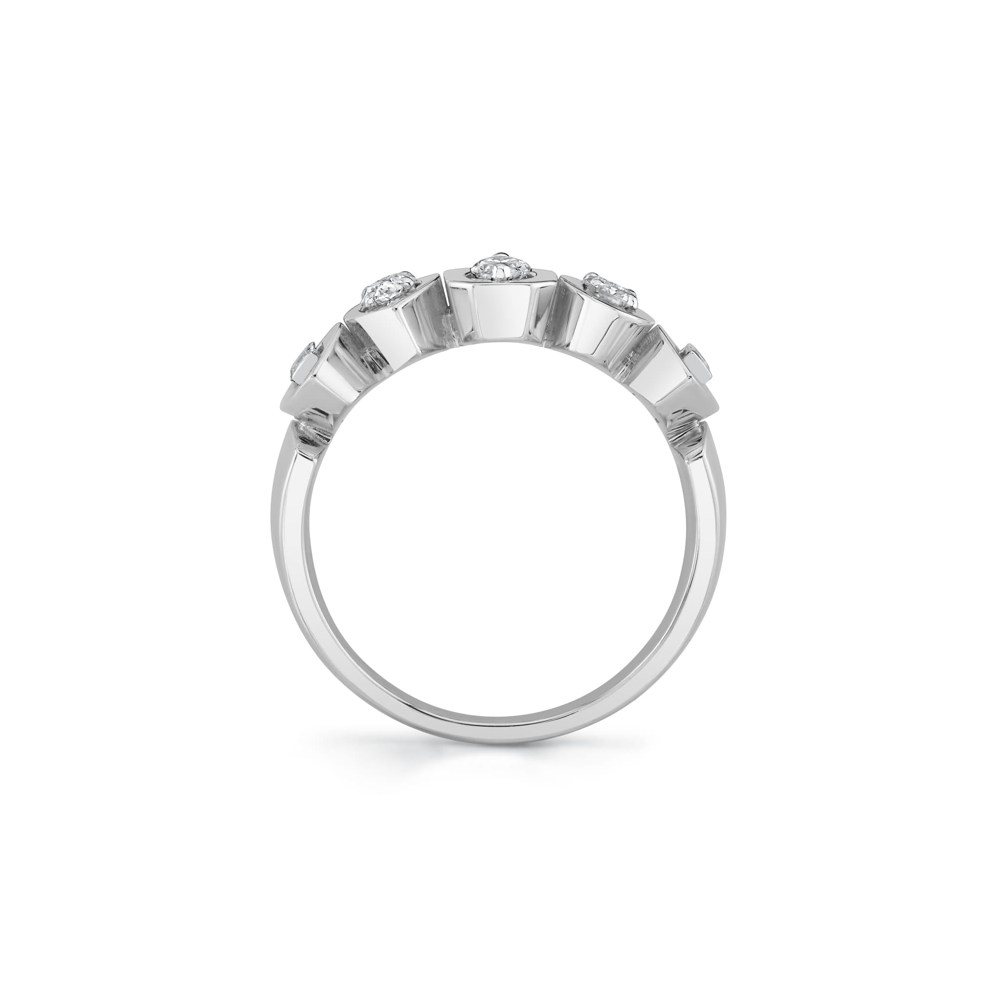 MICHAEL M Rings Montage Mixed-Cut Bezel Ring