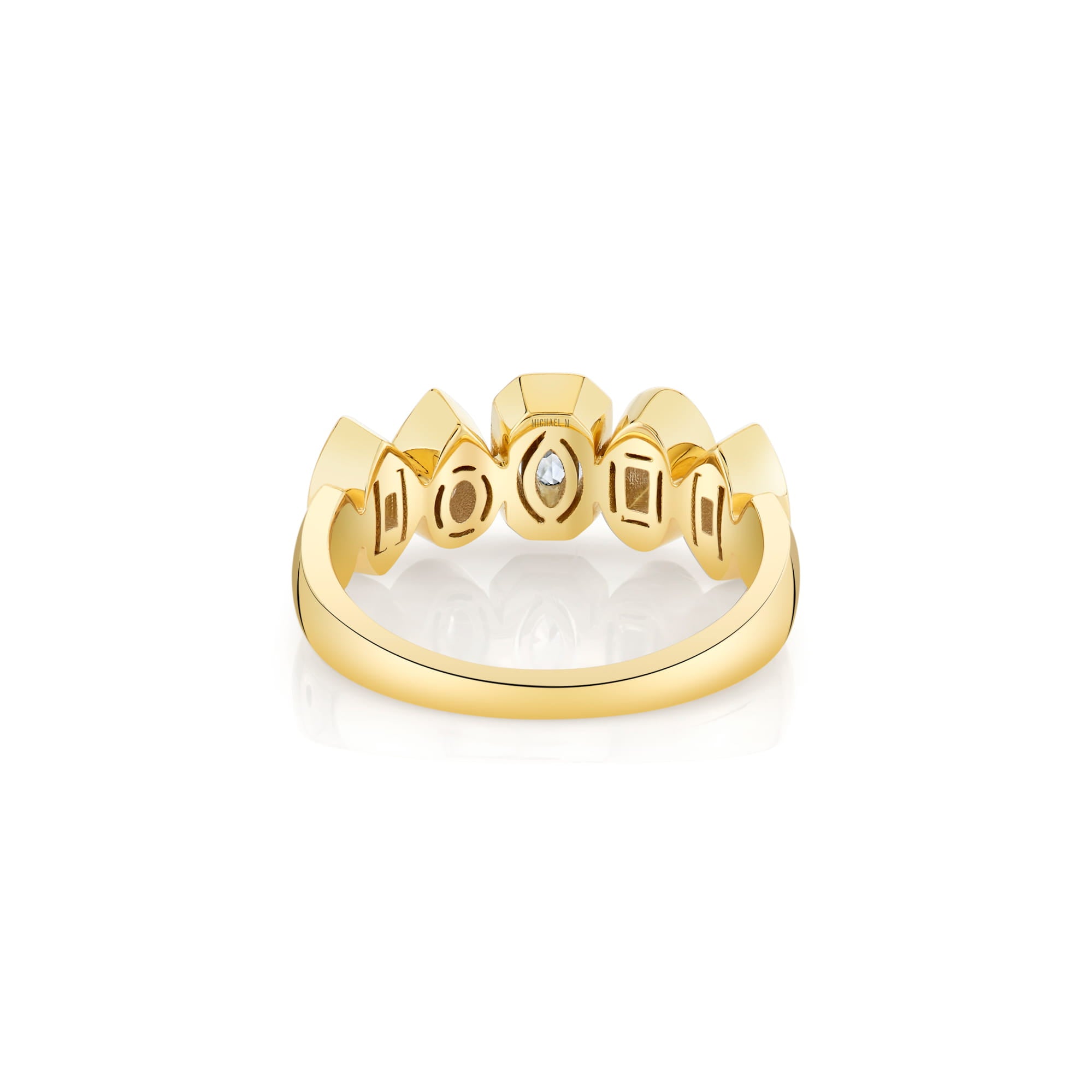 MICHAEL M Rings Montage Mixed-Cut Bezel Ring
