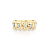 MICHAEL M Rings Montage Mixed-Cut Bezel Ring